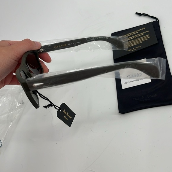 Rag & Bone Aron Sunglasses Matte Green NWT - Picture 7 of 10